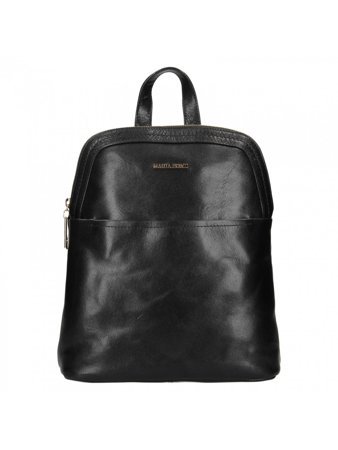 Dámský kožený batoh Marta Ponti Inea – černá